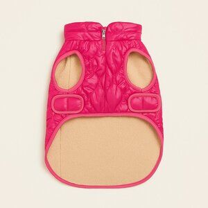 GAP Hot Pink Fleece Lined Puffer Coat for Dogs, Fits 50-75 lbs (2 Available)